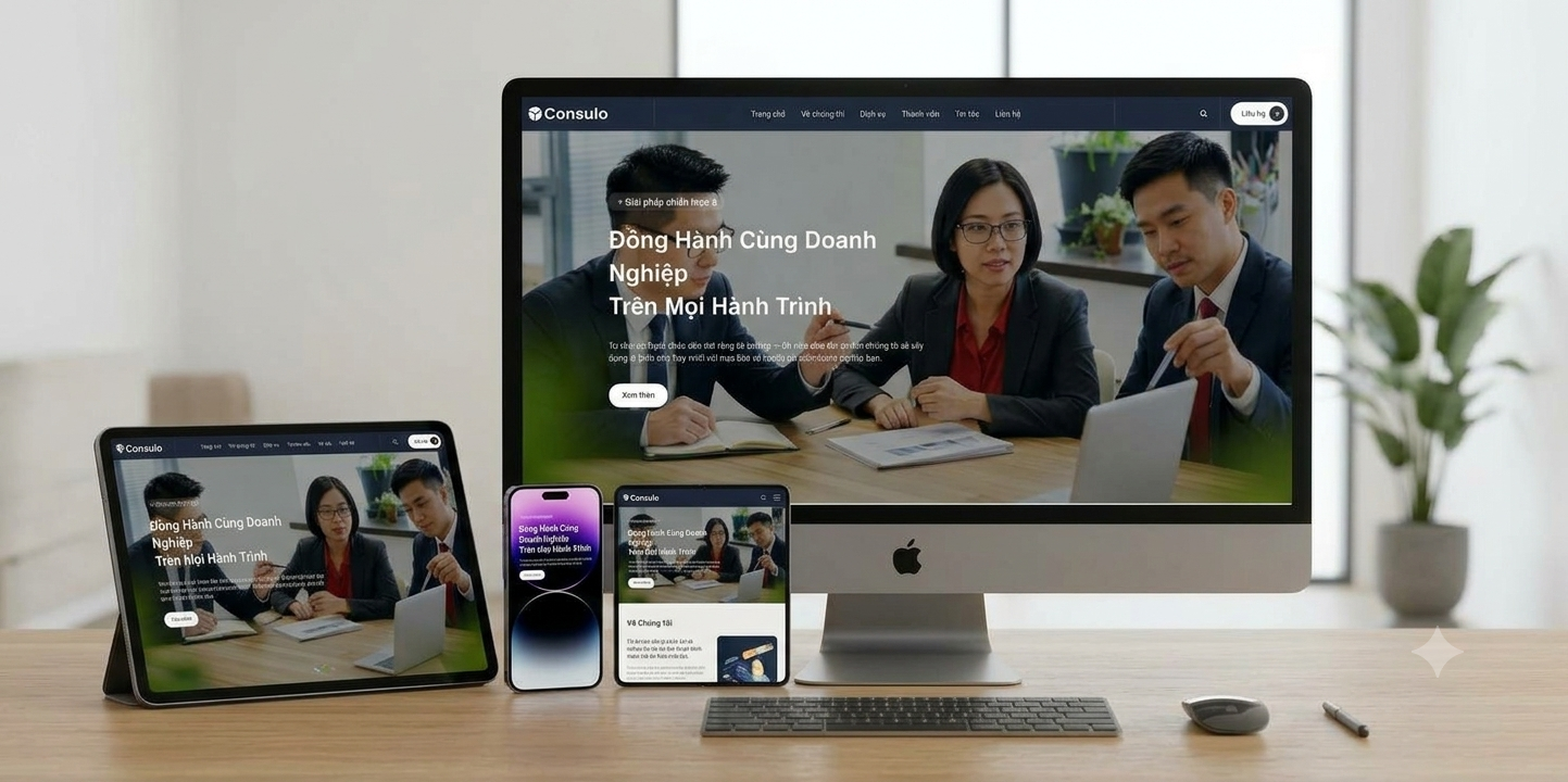 Mẫu website về lĩnh vực tư vấn tài chính