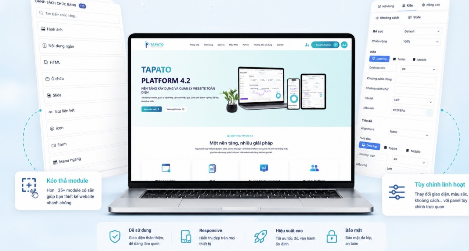 Tapato Platform – Giải Pháp Dành Cho Công Ty Thiết Kế Website