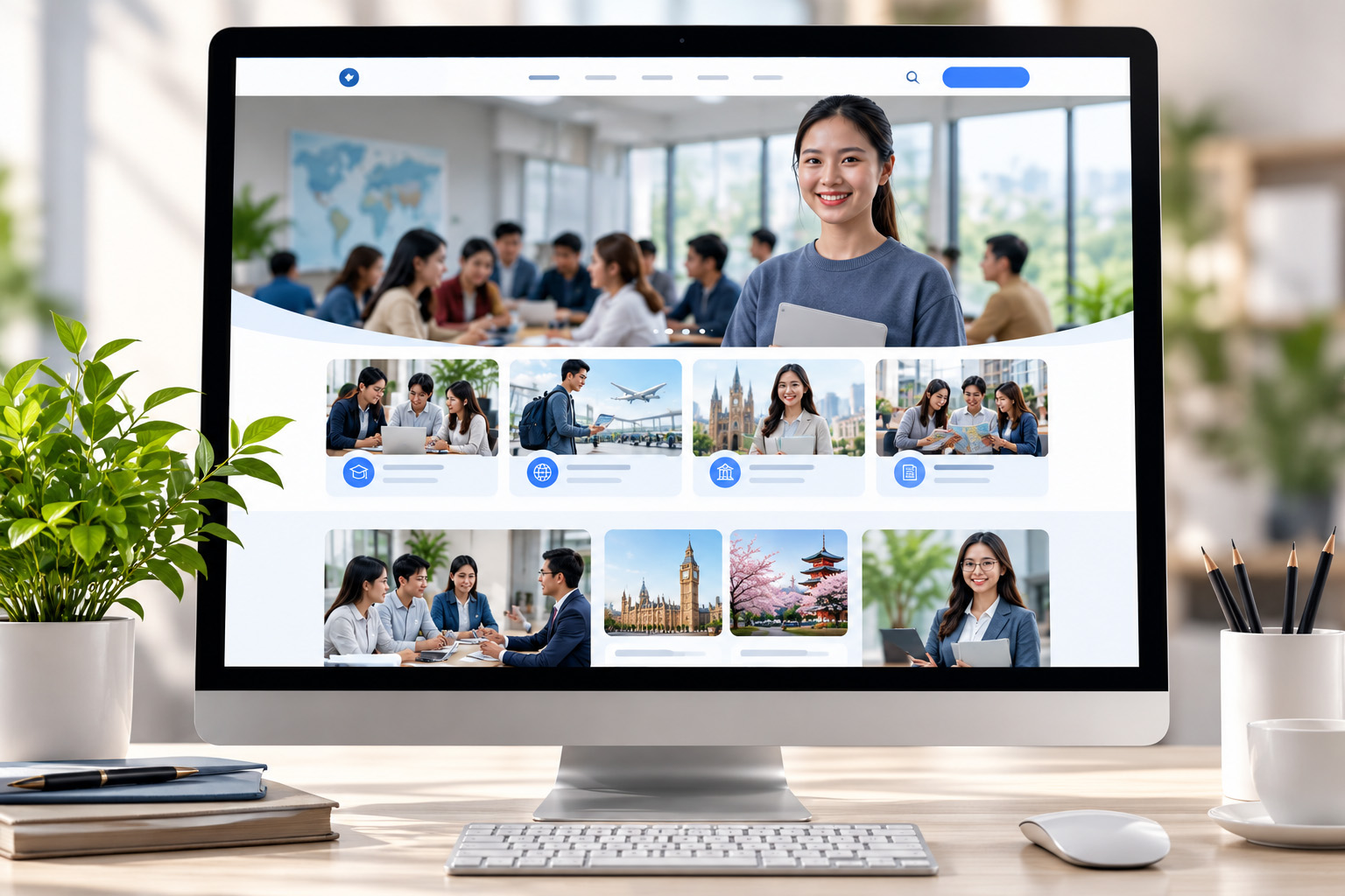 Mẫu website công ty tư vấn giáo dục
