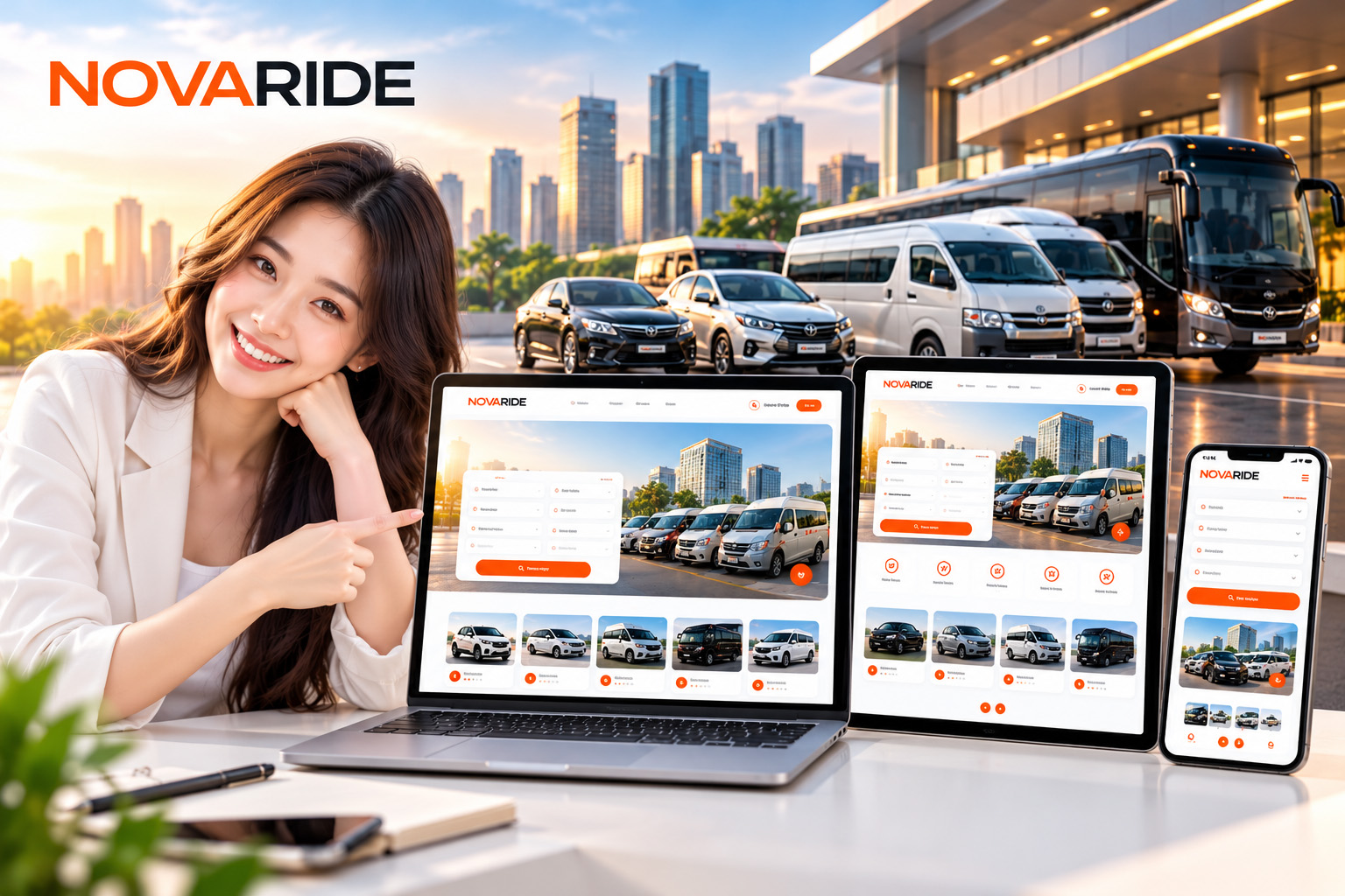 Mẫu Website Gọi Xe & Cho Thuê Xe – Thiết Kế Hiện Đại, Chuyên Nghiệp